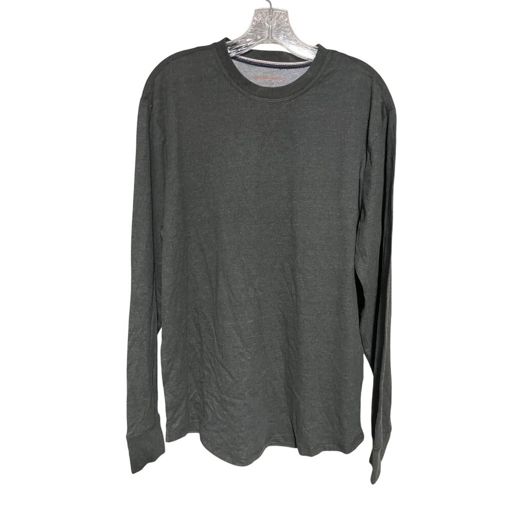 Weatherproof Vintage Rosin Heather Gray Long Sleeve Crew Neck TShirt Mens Medium